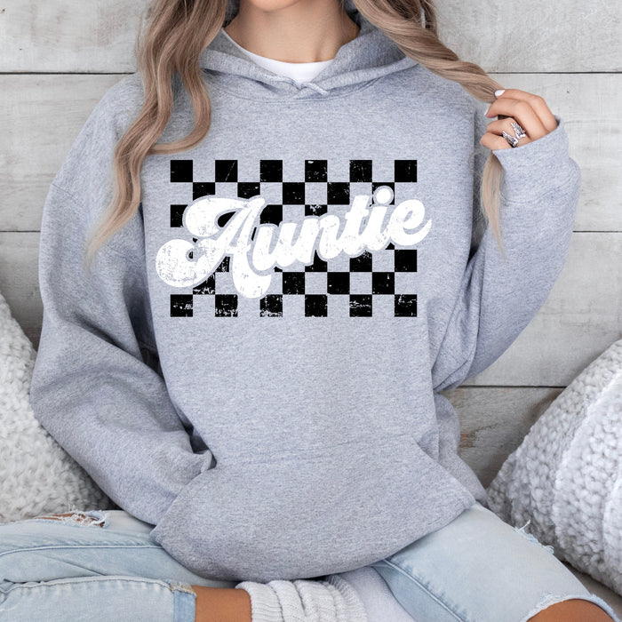 Auntie Checkered Hoodie