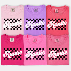 Auntie Checkered Tee