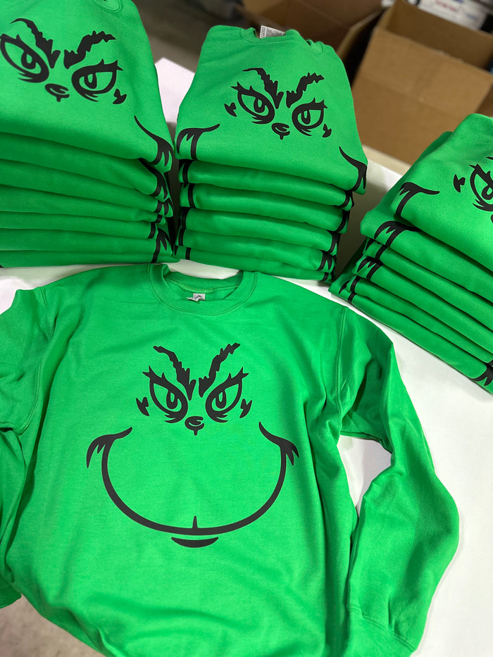 Green Man face Sweatshirt