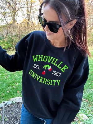 Whoville University Embroidered Sweatshirt